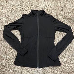 Black Running Zip up With Mesh Air vents